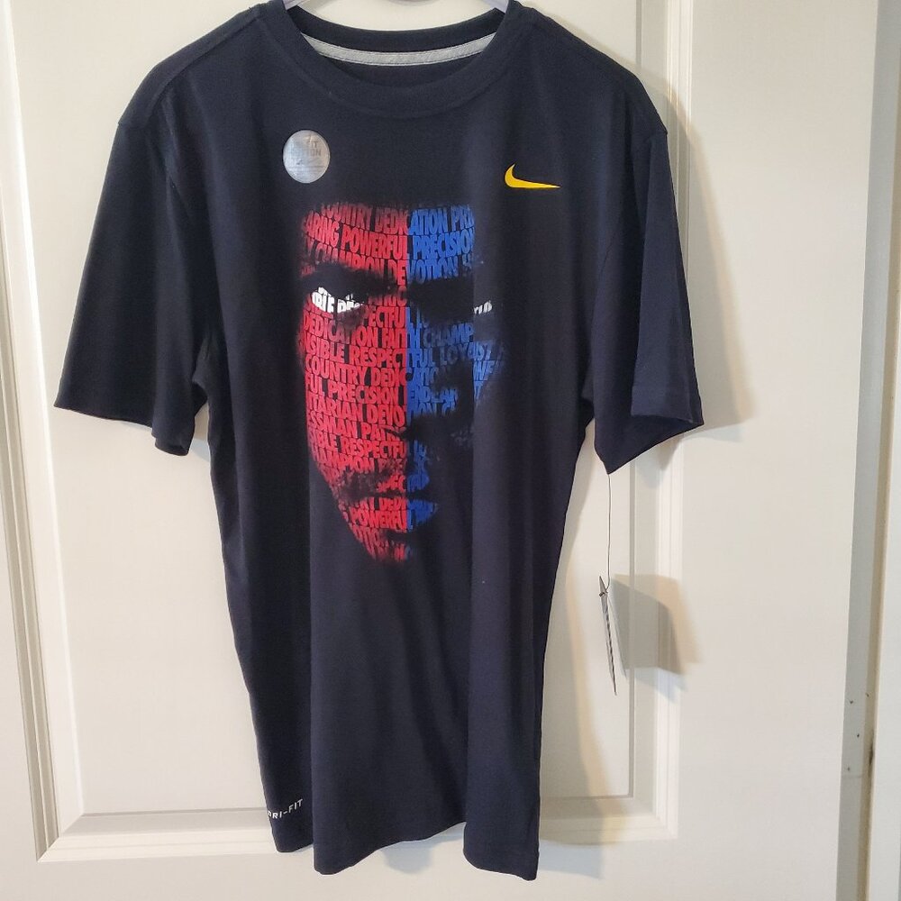 NWT Vintage Nike x Manny Pacquiao "Equality Valor Truth" mens T shirt tee sz M